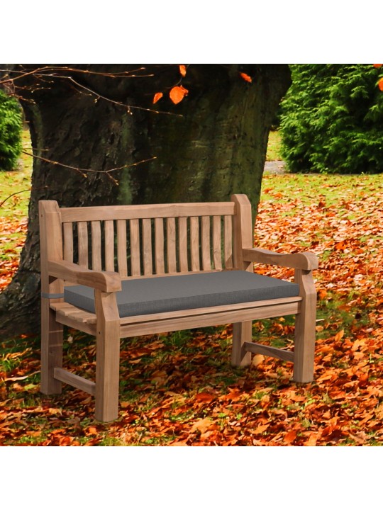 Banca de tec Jackson cu perna de sezut 120 cm + tec, gri închis