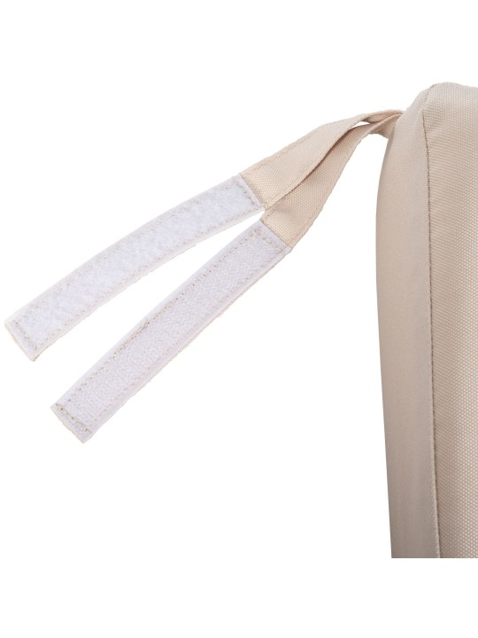 Banca de tec Jackson cu perna de sezut 220 cm + tec, crem