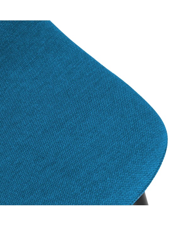 Set 4 scaune de sufragerie stofa Napier, albastru