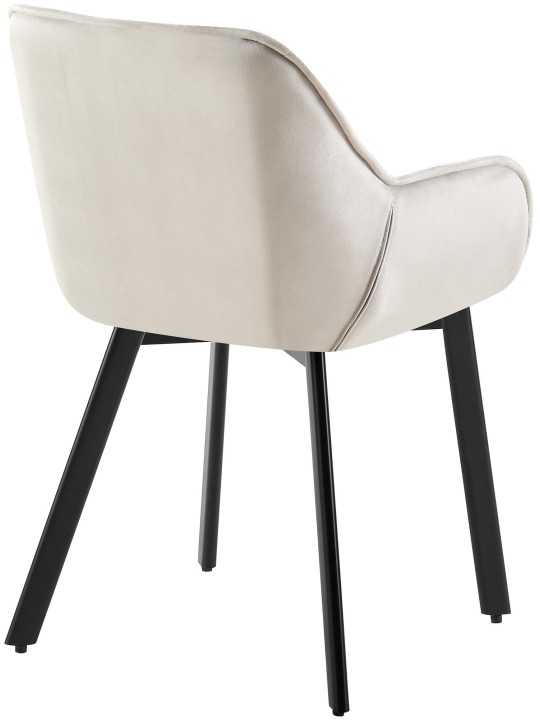 Set 2 scaune din catifea Antigo, gri