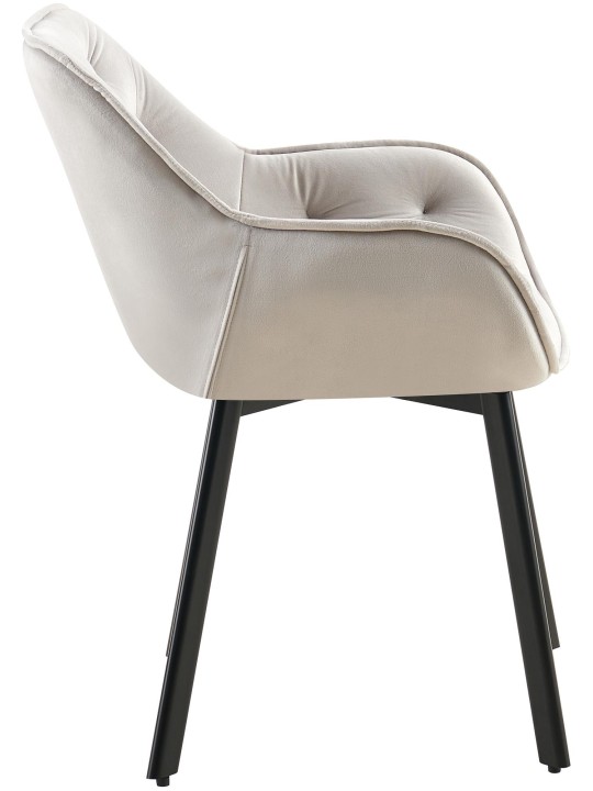 Set 2 scaune din catifea Antigo, gri