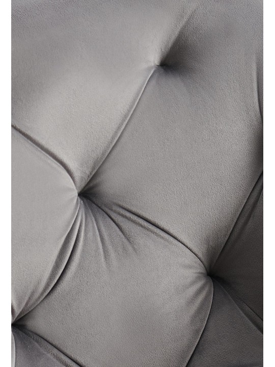 Set 2 scaune din catifea Antigo, gri închis