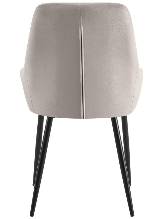 Set 2 scaune de sufragerie catifea Elmira, gri