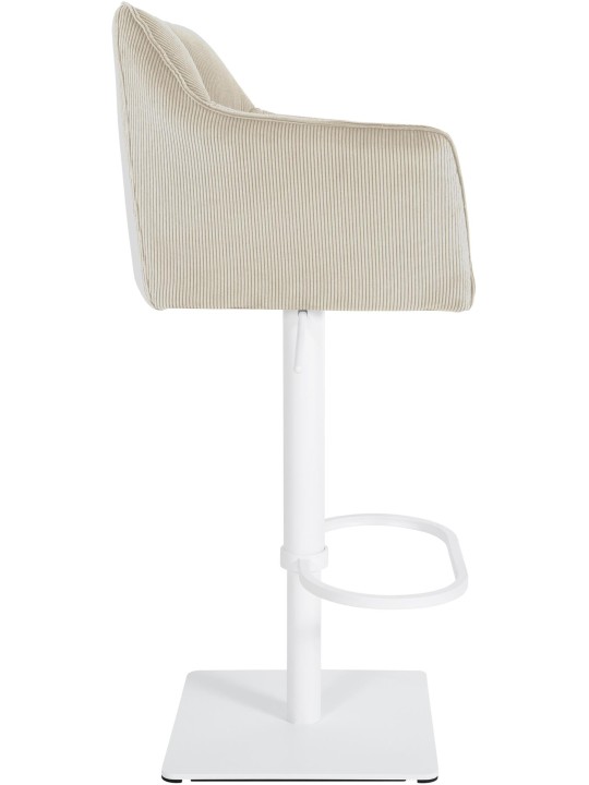 Scaun de bar Damaso W Cord, crem