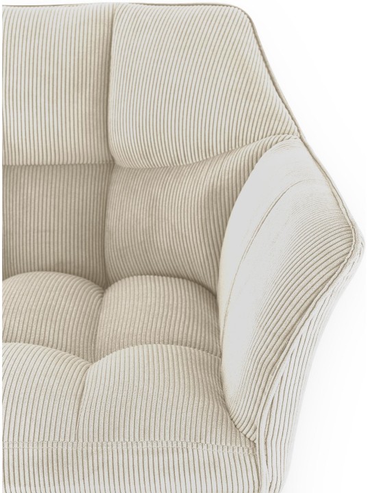 Scaun de bar Damaso W Cord, crem