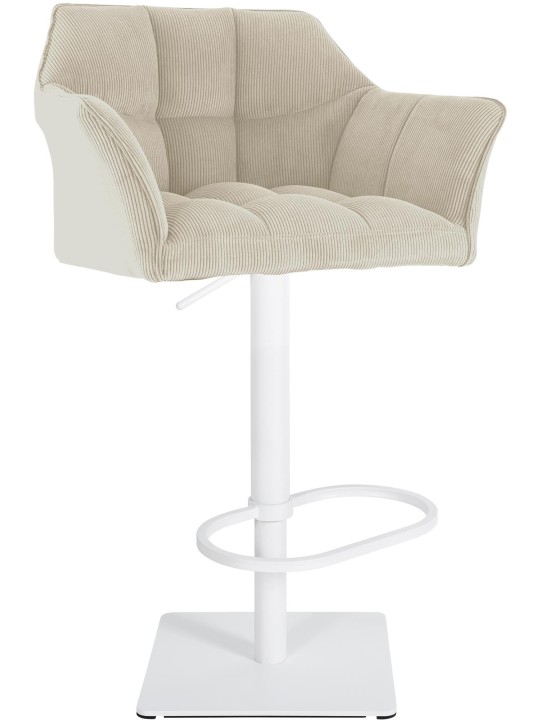 Scaun de bar Damaso W Cord, crem