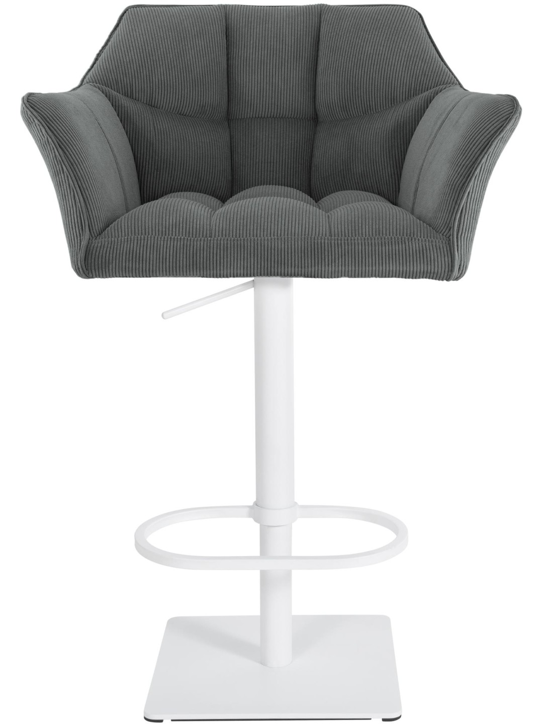 Scaun de bar Damaso W Cord, gri