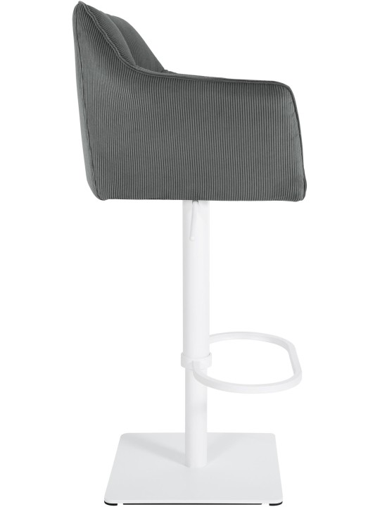 Scaun de bar Damaso W Cord, gri Scaun de bar Damaso W Cord, gri