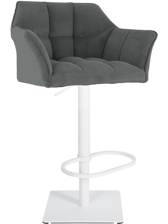 Scaun de bar Damaso W Cord, gri Scaun de bar Damaso W Cord, gri
