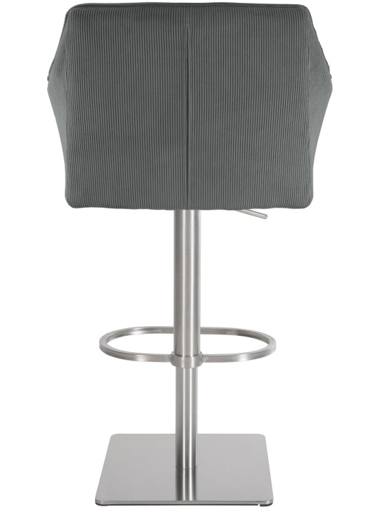 Scaun de bar Damaso E Cord, gri Scaun de bar Damaso E Cord, gri
