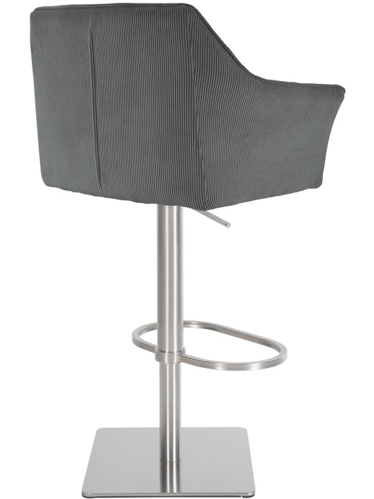 Scaun de bar Damaso E Cord, gri Scaun de bar Damaso E Cord, gri