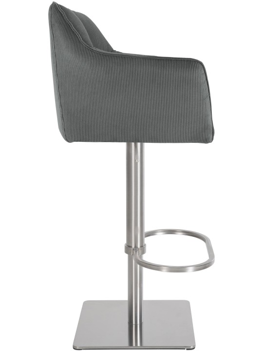 Scaun de bar Damaso E Cord, gri Scaun de bar Damaso E Cord, gri