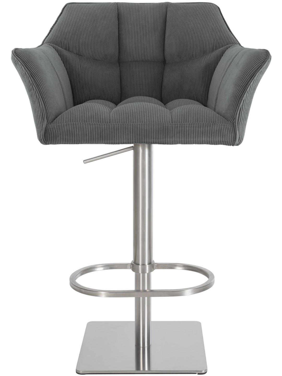 Scaun de bar Damaso E Cord, gri