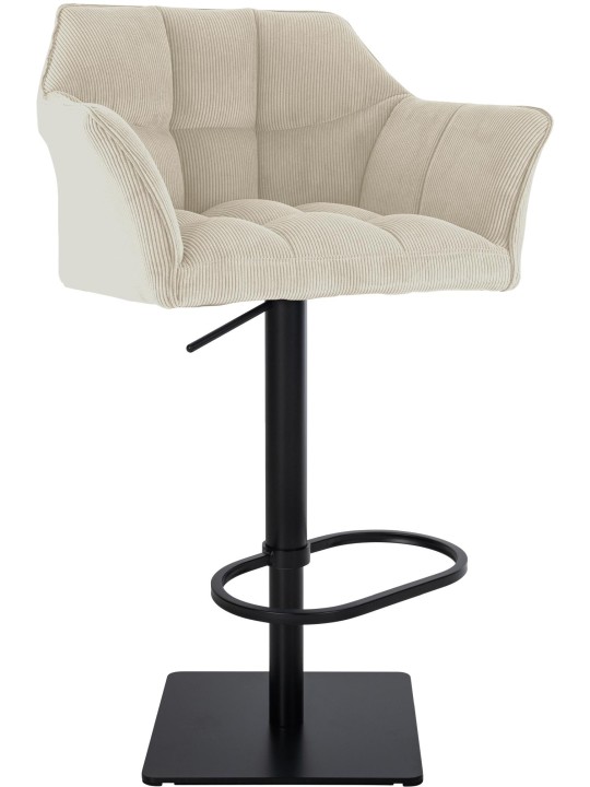 Scaun de bar Damaso B Cord, crem Scaun de bar Damaso B Cord, crem