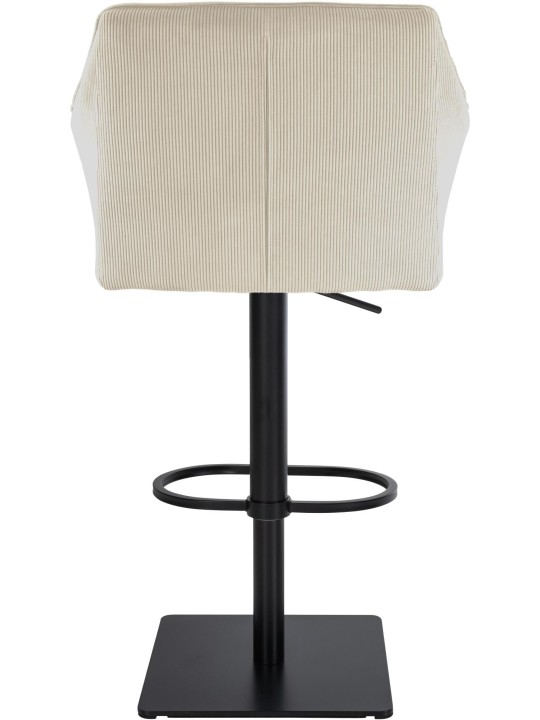 Scaun de bar Damaso B Cord, crem Scaun de bar Damaso B Cord, crem