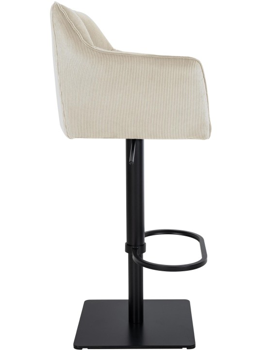 Scaun de bar Damaso B Cord, crem Scaun de bar Damaso B Cord, crem