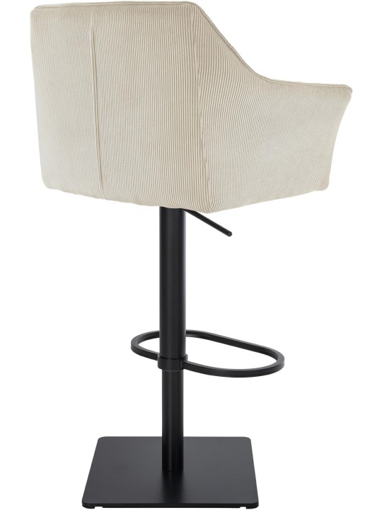 Scaun de bar Damaso B Cord, crem Scaun de bar Damaso B Cord, crem