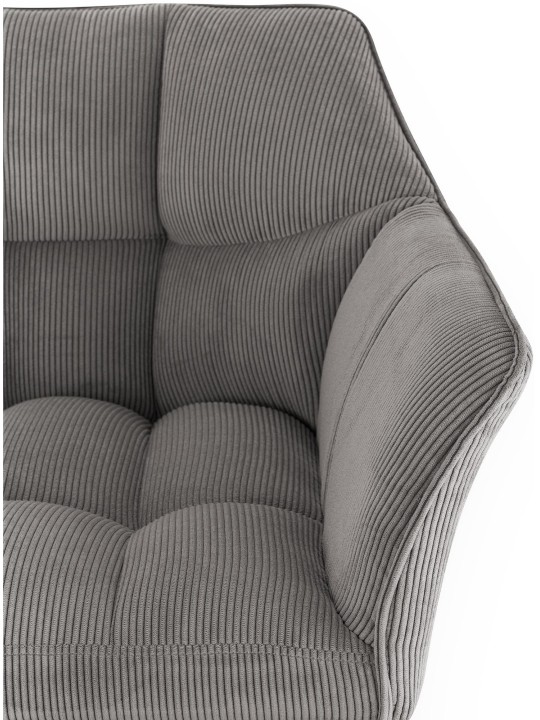 Scaun de bar Damaso B Cord, taupe