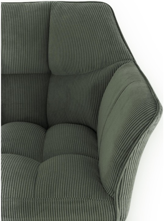 Scaun de bar Damaso B Cord, verde