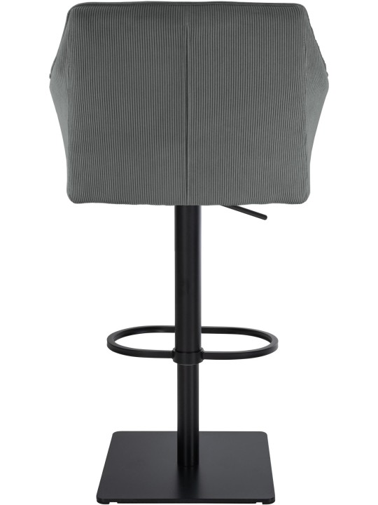 Scaun de bar Damaso B Cord, gri Scaun de bar Damaso B Cord, gri