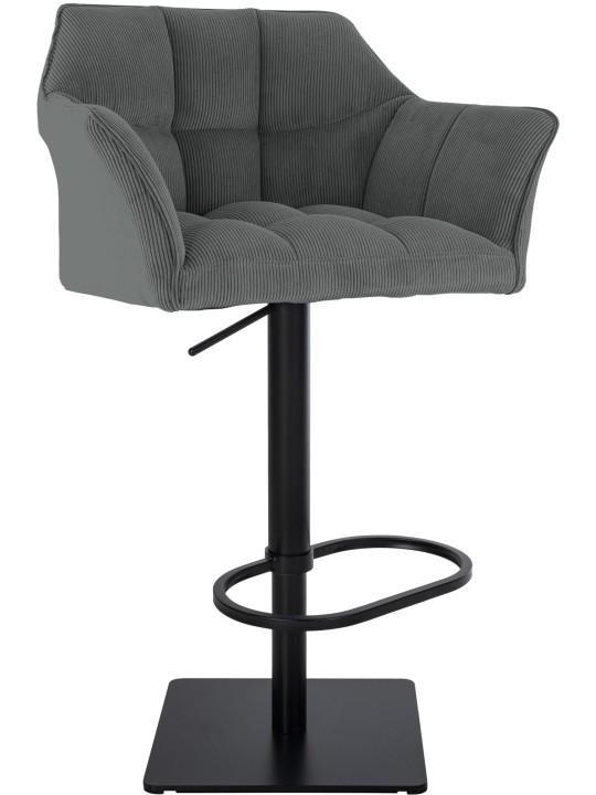 Scaun de bar Damaso B Cord, gri Scaun de bar Damaso B Cord, gri