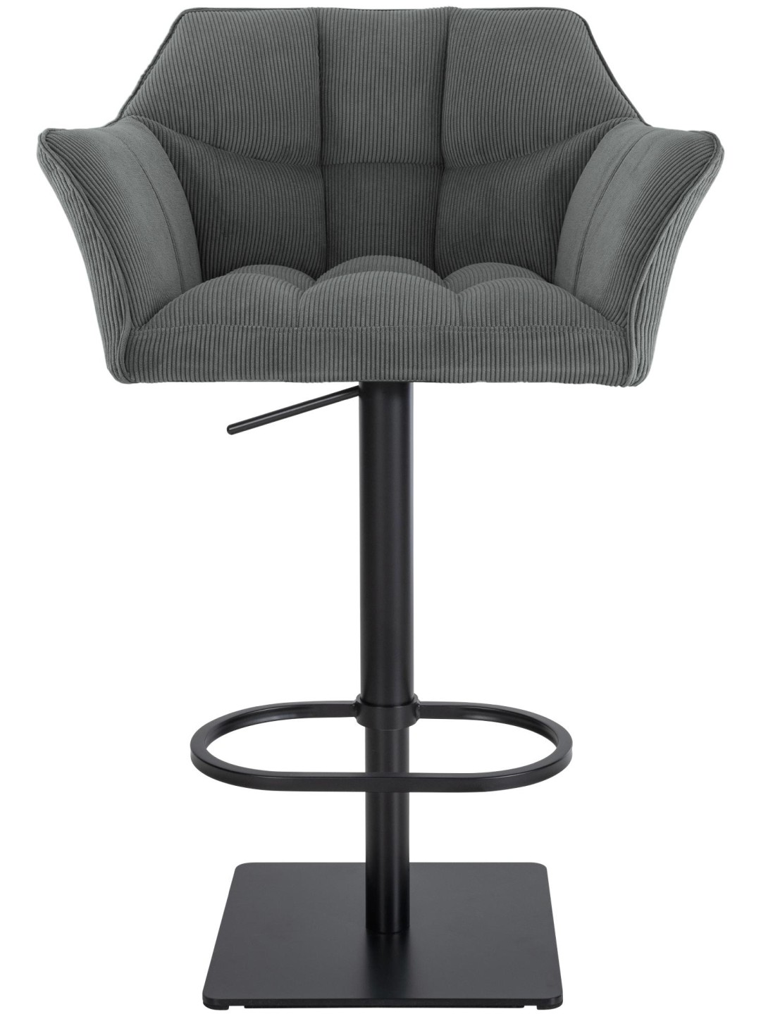 Scaun de bar Damaso B Cord, gri