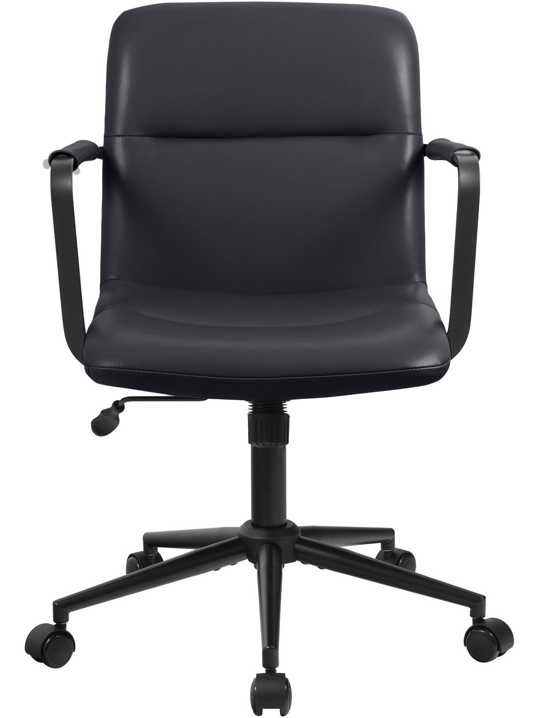 Scaun de birou Hilda piele naturala, negru