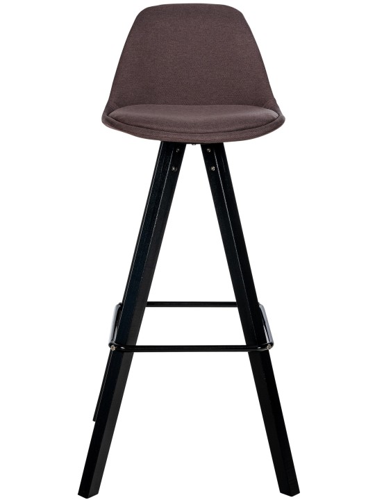 Set 2 scaune de bar Corbin Fabric Patrat, maro