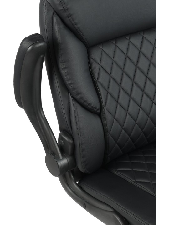 Scaun de birou Medfield imitatie piele, negru