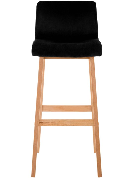 Scaun de bar Hoover Velvet Natura, negru Scaun de bar Hoover Velvet Natura, negru