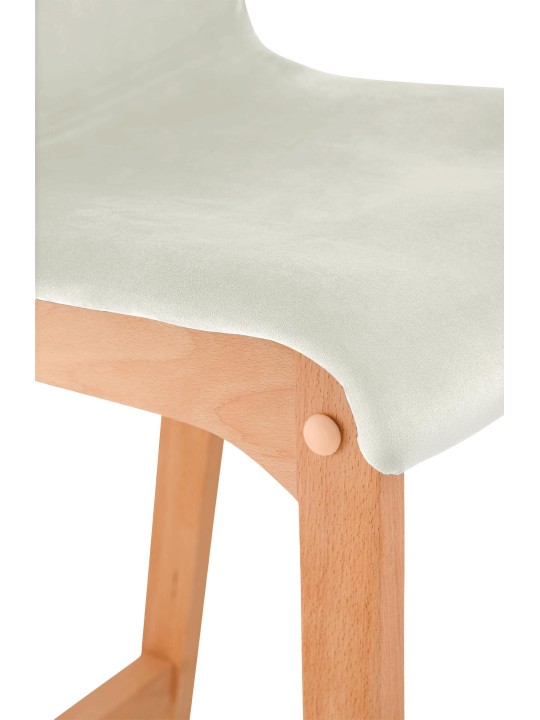 Scaun de bar Hoover Velvet Natura, crem Scaun de bar Hoover Velvet Natura, crem