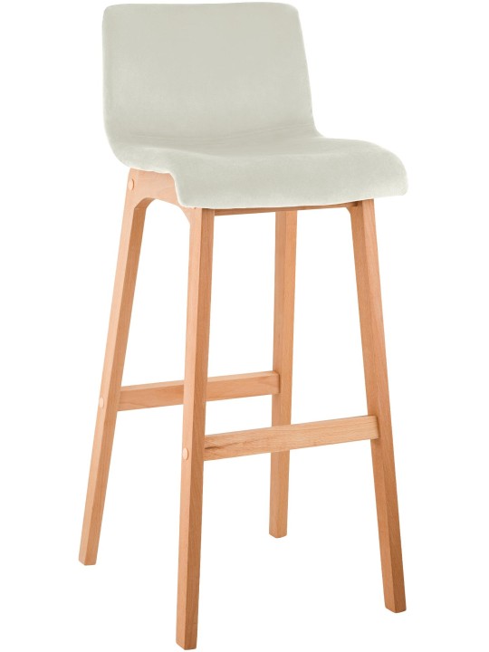 Scaun de bar Hoover Velvet Natura, crem Scaun de bar Hoover Velvet Natura, crem