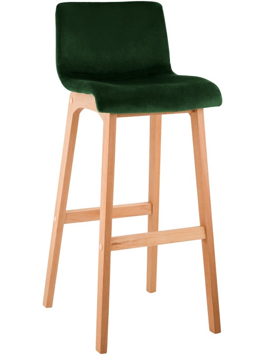 Scaun de bar Hoover Velvet Natura, verde