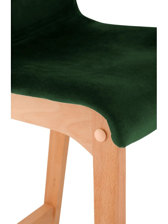 Scaun de bar Hoover Velvet Natura, verde