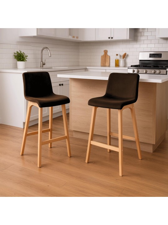 Scaun de bar Hoover Velvet Natura, maro Scaun de bar Hoover Velvet Natura, maro