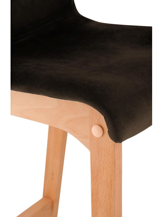 Scaun de bar Hoover Velvet Natura, maro Scaun de bar Hoover Velvet Natura, maro