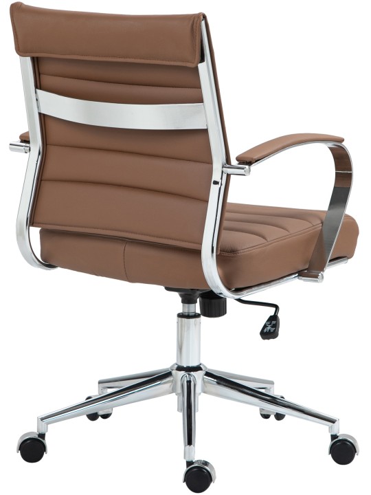 Scaun de birou Oakland piele naturala, maro deschis