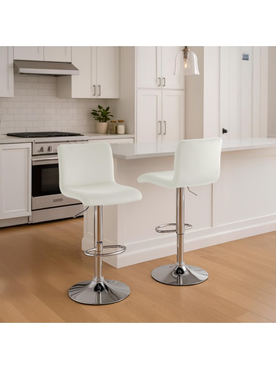 Scaun de bar Hoover catifea C, crem Scaun de bar Hoover catifea C, crem