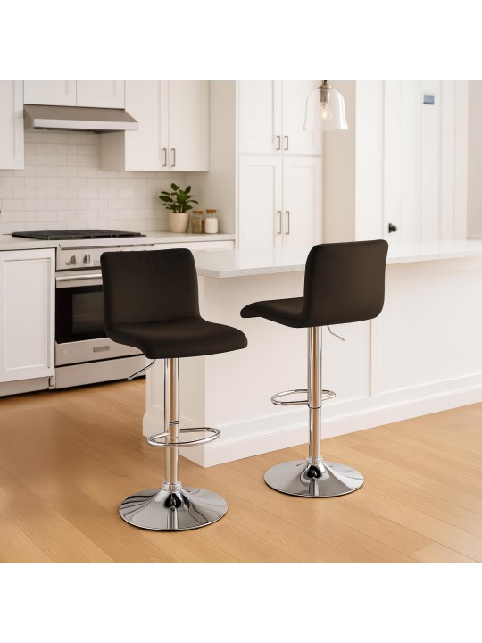 Scaun de bar Hoover catifea C, maro Scaun de bar Hoover catifea C, maro