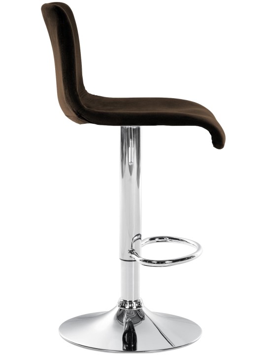 Scaun de bar Hoover catifea C, maro Scaun de bar Hoover catifea C, maro