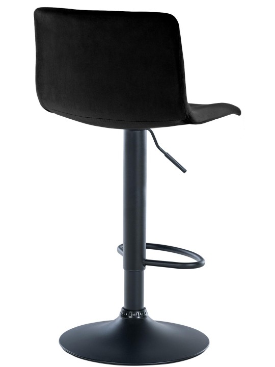 Scaun de bar Hoover catifea B, negru