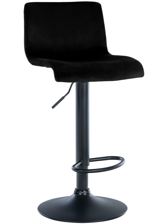 Scaun de bar Hoover catifea B, negru