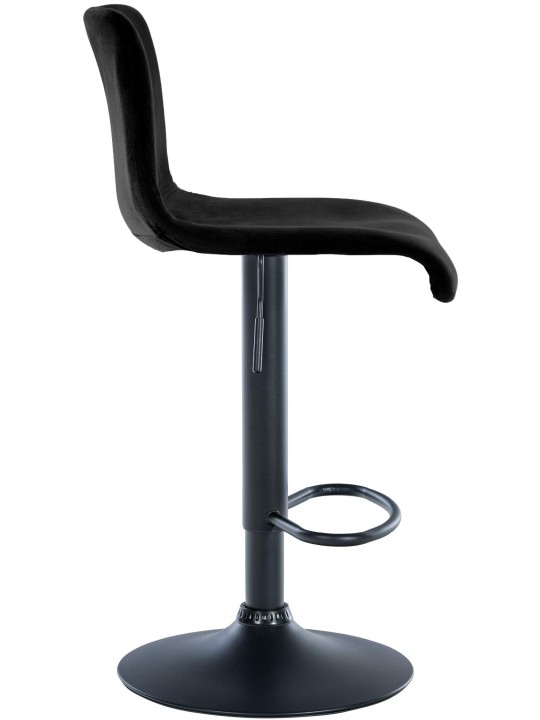 Scaun de bar Hoover catifea B, negru