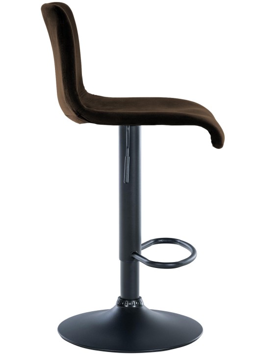 Scaun de bar Hoover catifea B, maro Scaun de bar Hoover catifea B, maro