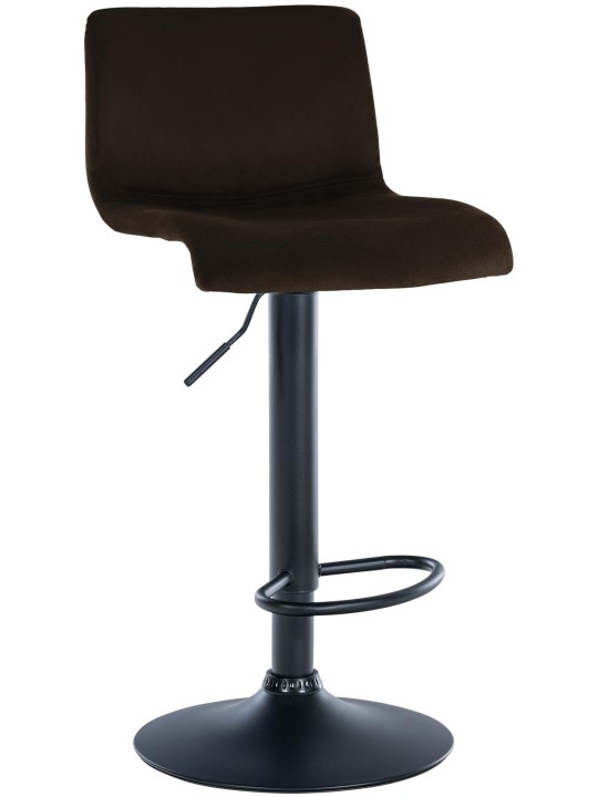 Scaun de bar Hoover catifea B, maro Scaun de bar Hoover catifea B, maro