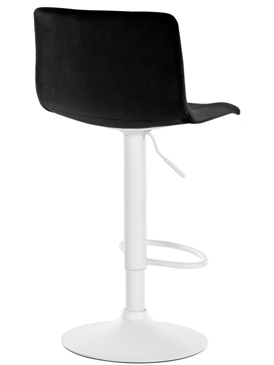 Scaun de bar Hoover catifea W, negru