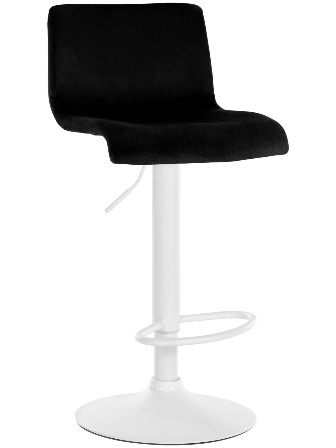 Scaun de bar Hoover catifea W, negru