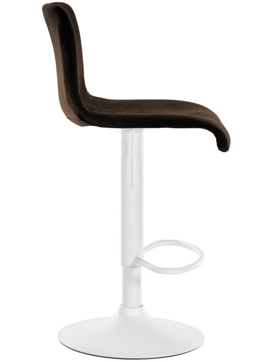 Scaun de bar Hoover catifea W, maro Scaun de bar Hoover catifea W, maro