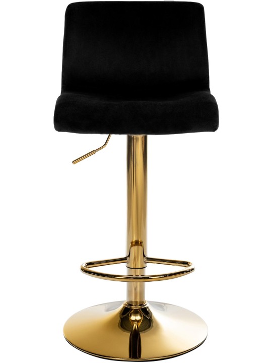 Scaun de bar Hoover catifea G, negru