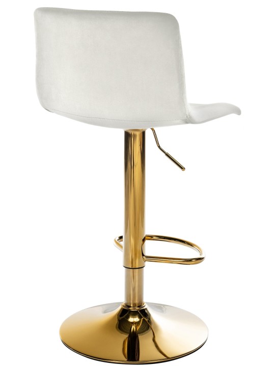 Scaun de bar Hoover catifea G, crem